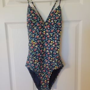 Land's End Floral One-Piece Swimsuit